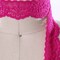 2 Yards 1" Hot Pink Stretch Floral Elastic Lace Trim Narrow Blazing Magenta Soft Lace